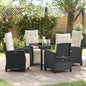 Tuin Eetset 3 Pcs Poly Rattan