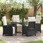 Tuin Eetset 3 Pcs Poly Rattan
