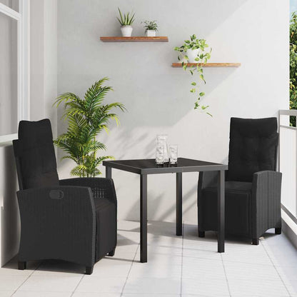 Tuin Eetset 3 Pcs Poly Rattan