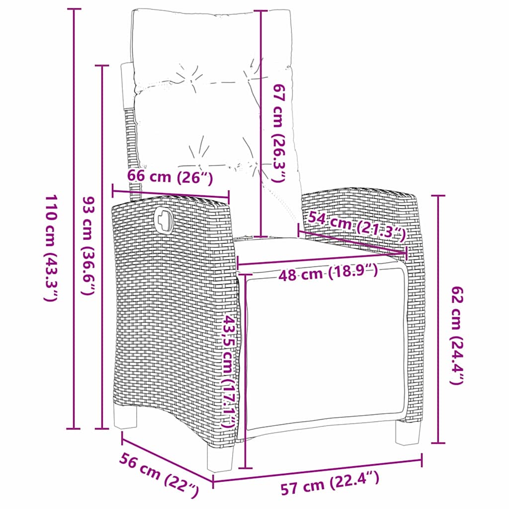 Tuin Eetset 3 Pcs Poly Rattan