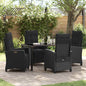 Tuin Eetset 3 Pcs Poly Rattan