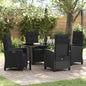 Tuin Eetset 3 Pcs Poly Rattan