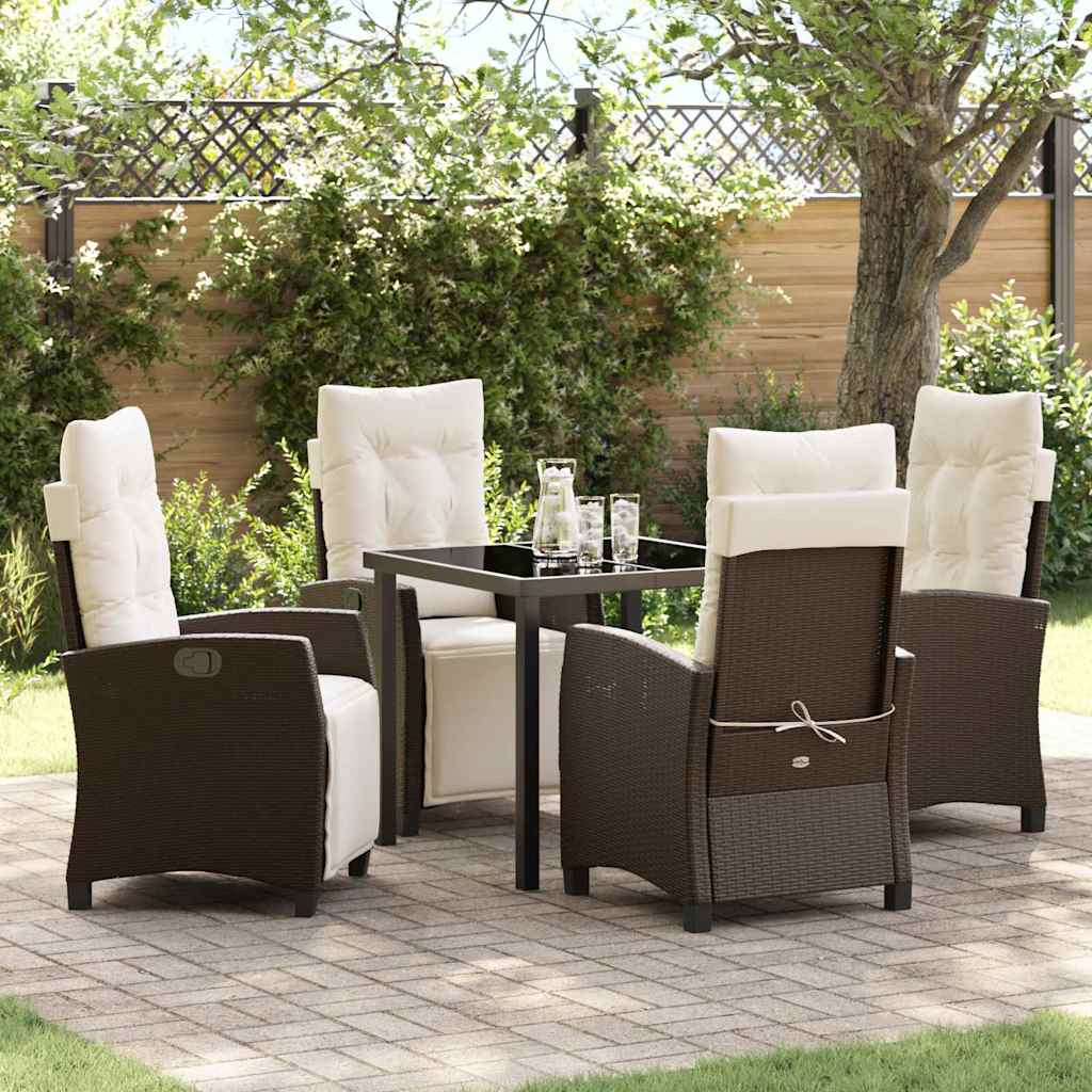 Tuin Eetset 3 Pcs Poly Rattan