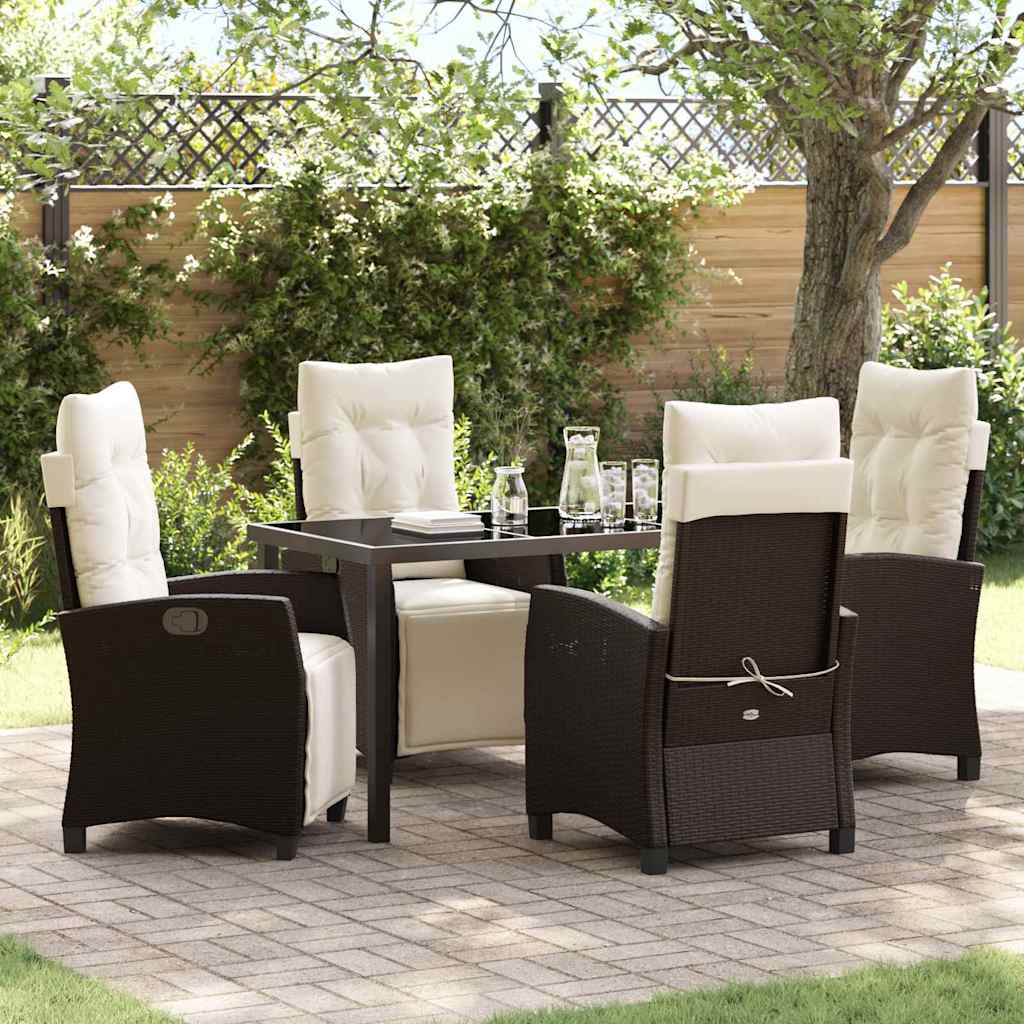 Tuin Eetset 3 Pcs Poly Rattan