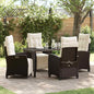 Tuin Eetset 3 Pcs Poly Rattan