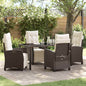Tuin Eetset 3 Pcs Poly Rattan