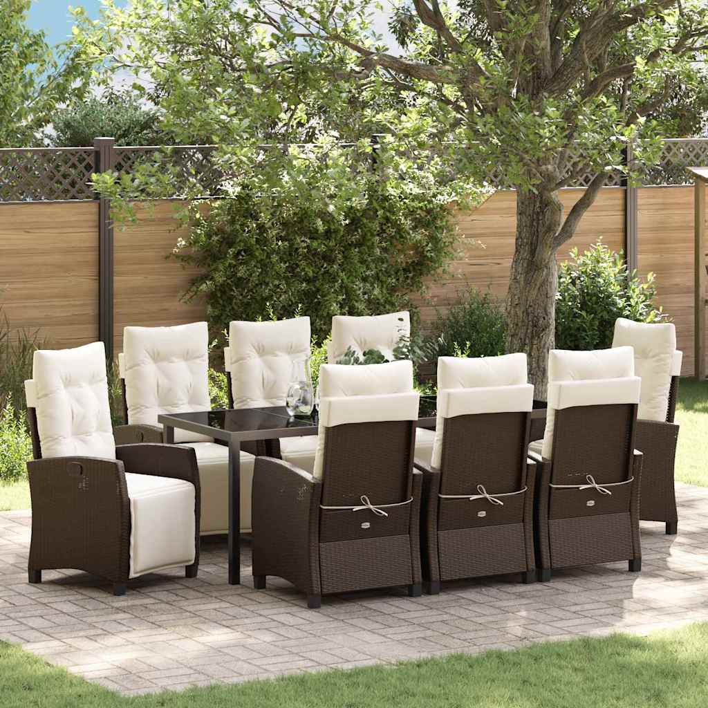 Tuin Eetset 3 Pcs Poly Rattan