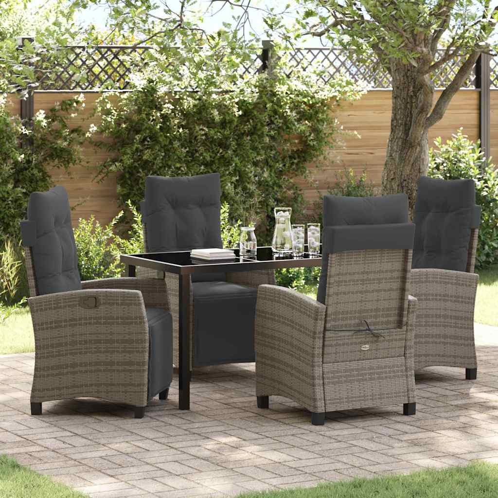 Tuin Eetset 3 Pcs Poly Rattan