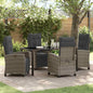 Tuin Eetset 3 Pcs Poly Rattan