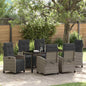 Tuin Eetset 3 Pcs Poly Rattan