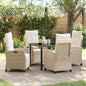 Tuin Eetset 3 Pcs Poly Rattan