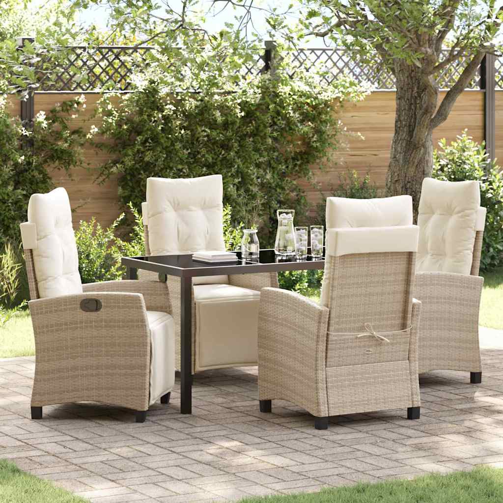 Tuin Eetset 3 Pcs Poly Rattan