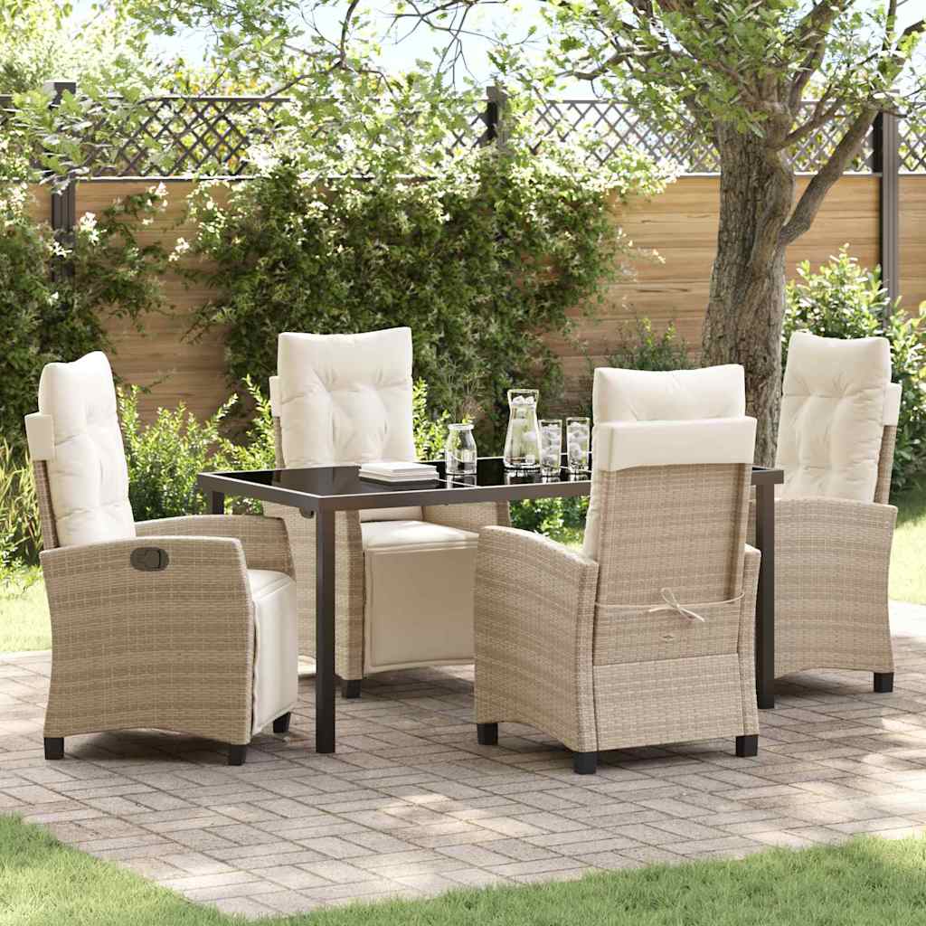 Tuin Eetset 3 Pcs Poly Rattan