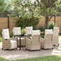 Tuin Eetset 3 Pcs Poly Rattan