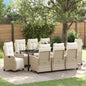 Tuin Eetset 3 Pcs Poly Rattan
