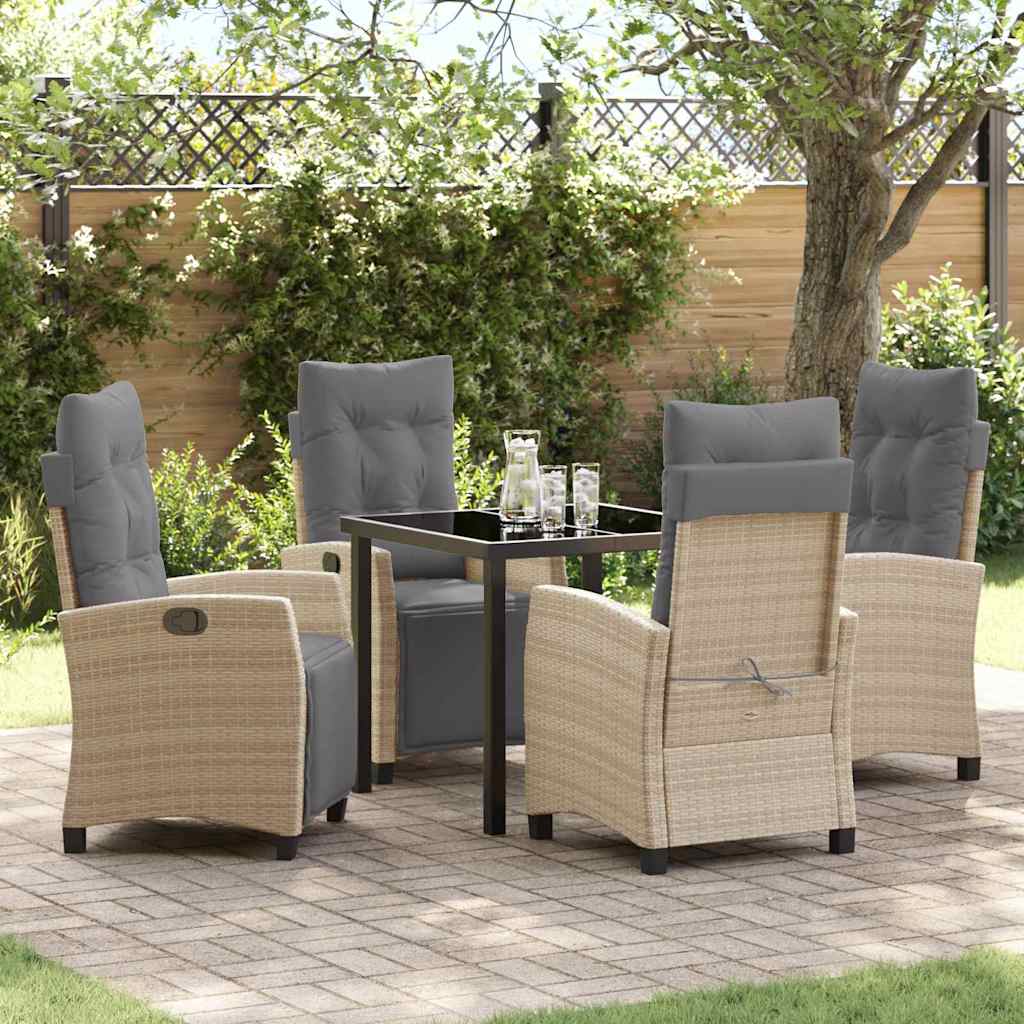 Tuin Eetset 3 Pcs Poly Rattan