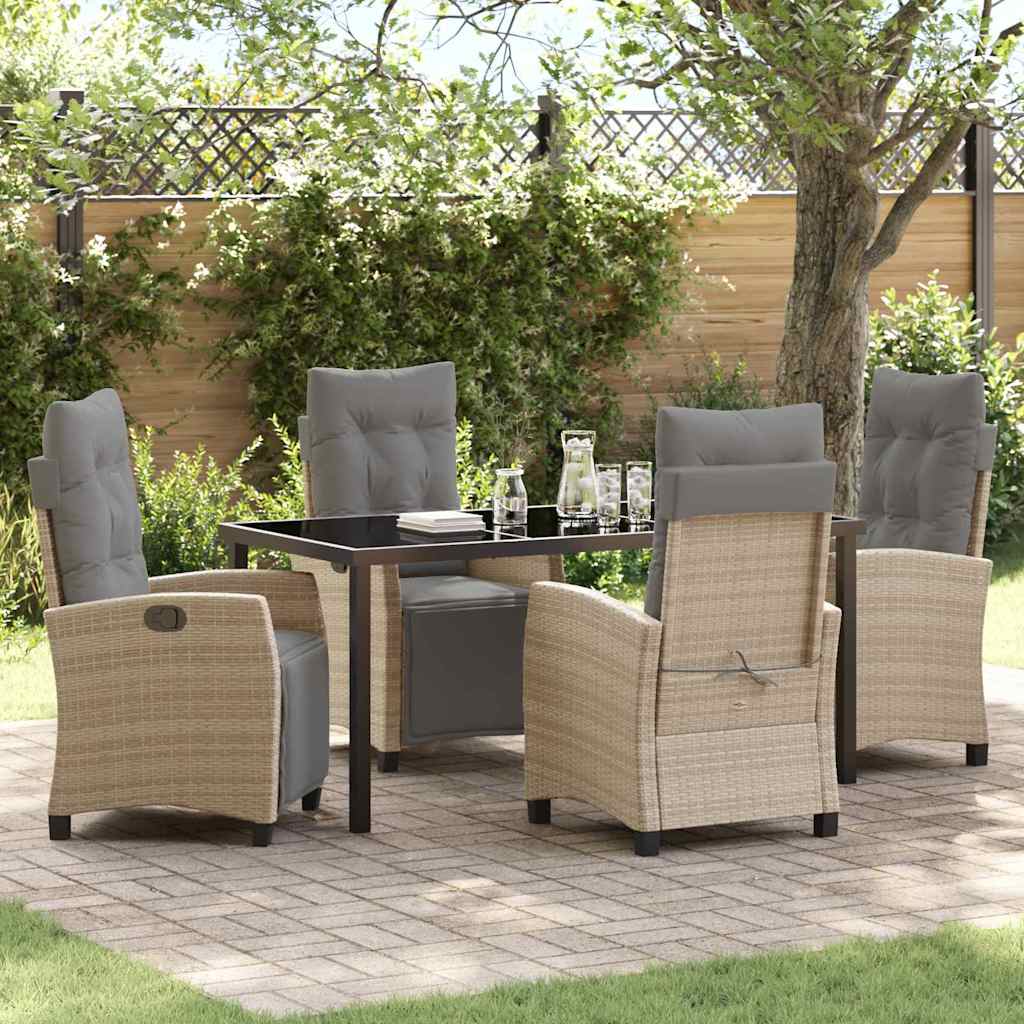 Tuin Eetset 3 Pcs Poly Rattan