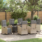 Tuin Eetset 3 Pcs Poly Rattan