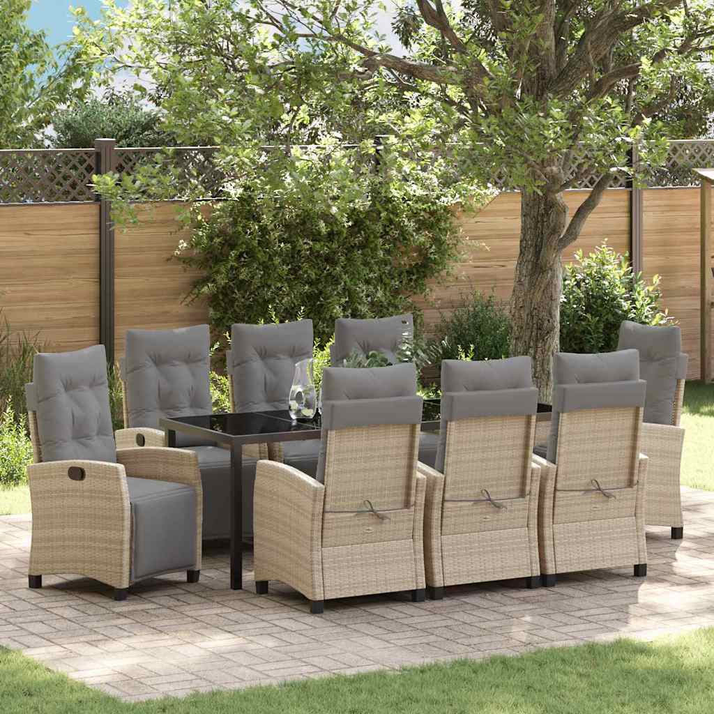 Tuin Eetset 3 Pcs Poly Rattan