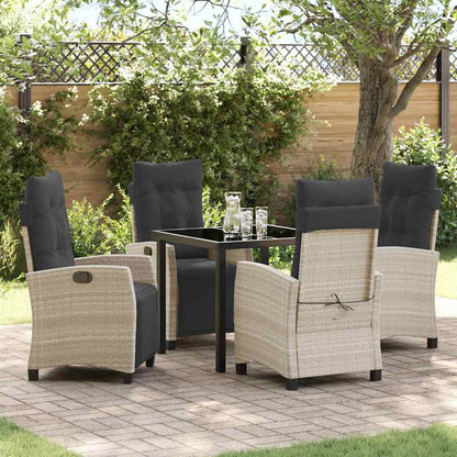 Tuin Eetset 3 Pcs Poly Rattan