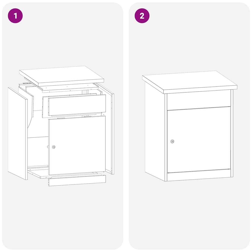Pakket Inwerp Box 44 X 35 X 59 Cm Staal