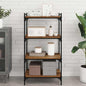Boekenplank Bord 4 Pcs Bruin Bewerkt Hout Oud Hout