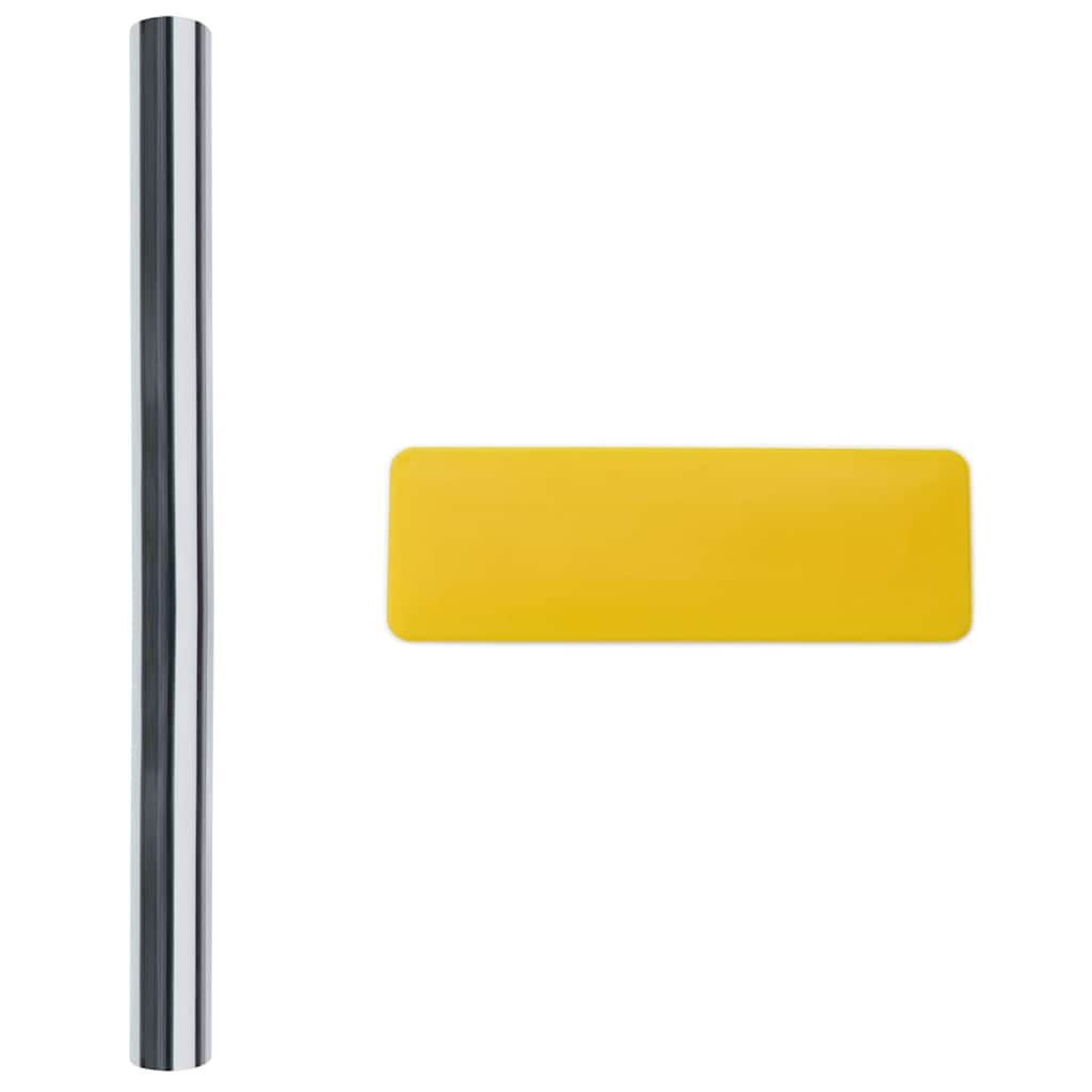 Statisch Reflecterend Zonnevensterfolie Zilver 90 X 1000 Cm Pvc