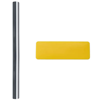 Statisch Reflecterend Zonnevensterfolie Zilver 90 X 1000 Cm Pvc