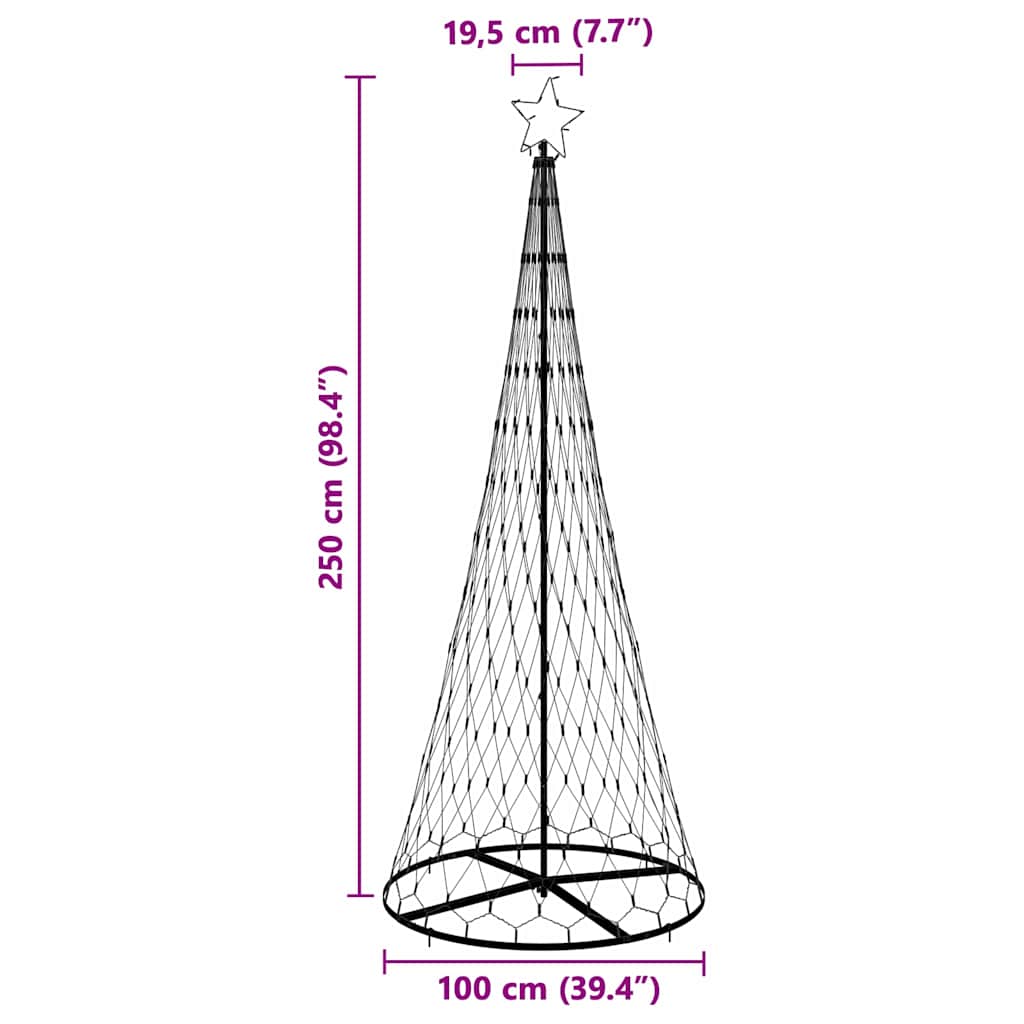 Led Kerstboom Met 290 Led Metaal