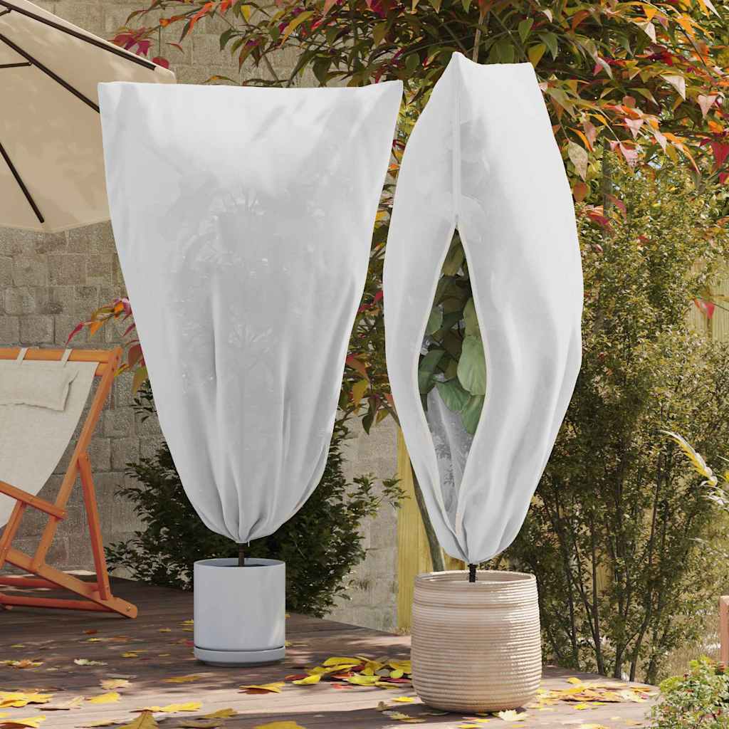 Plantenhoes Met Ritssluiting 70 G/M² 2,36X2 M Wit