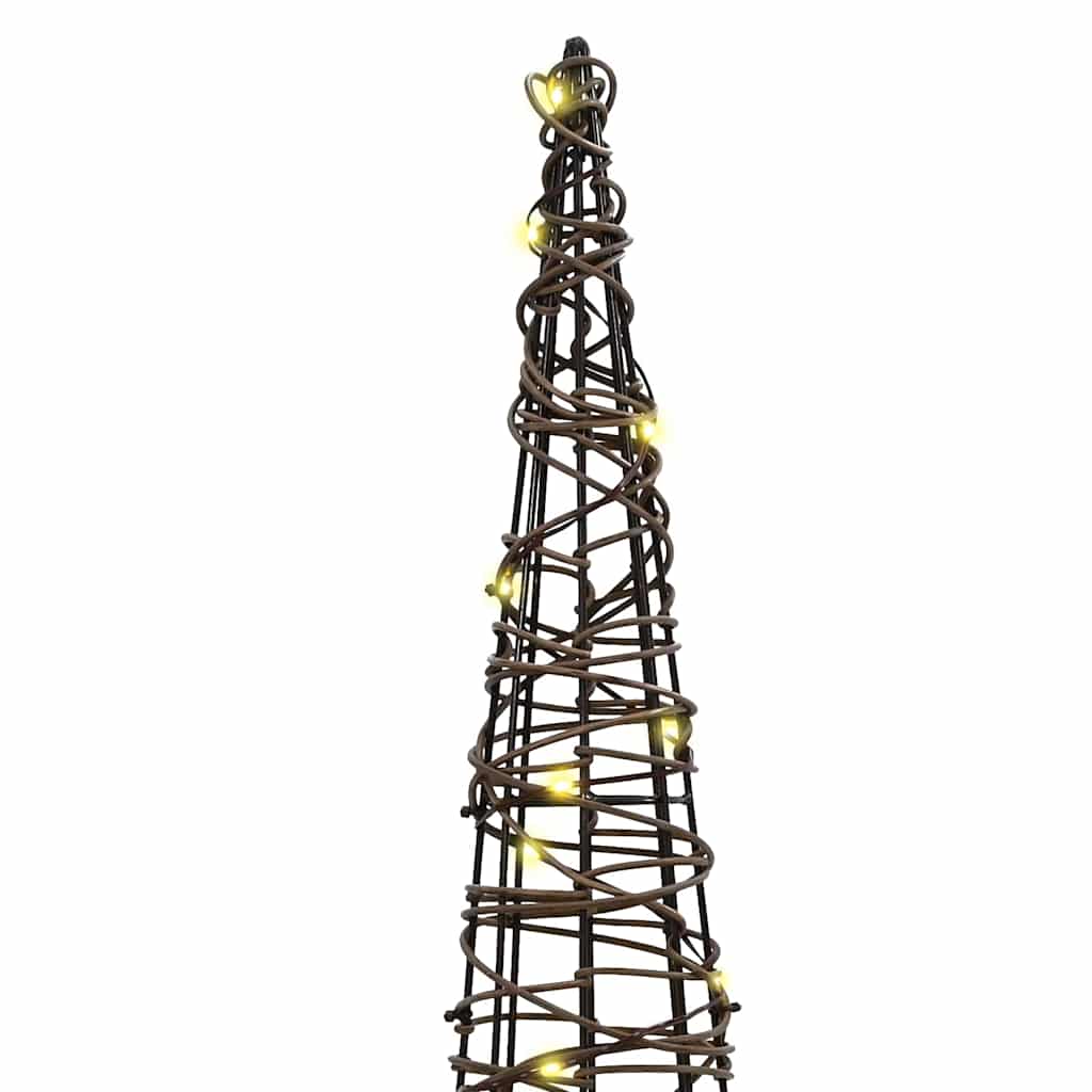 Kerstboom Met 90 Led 3 Pcs Warmwit 20 X 20 X 80 Cm