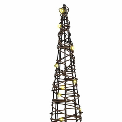 Kerstboom Met 90 Led 3 Pcs Warmwit 20 X 20 X 80 Cm