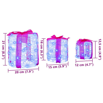 Decoratie Voor Geschenkdoos 3 Pcs 20 X 20 X 21 Cm Acryl