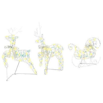 Led Rendieren Met 60 Led 3 Pcs Warmwit