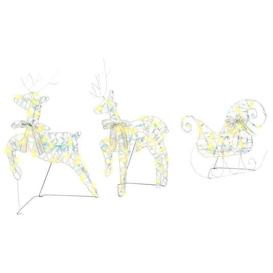 Led Rendieren Met 60 Led 3 Pcs Warmwit