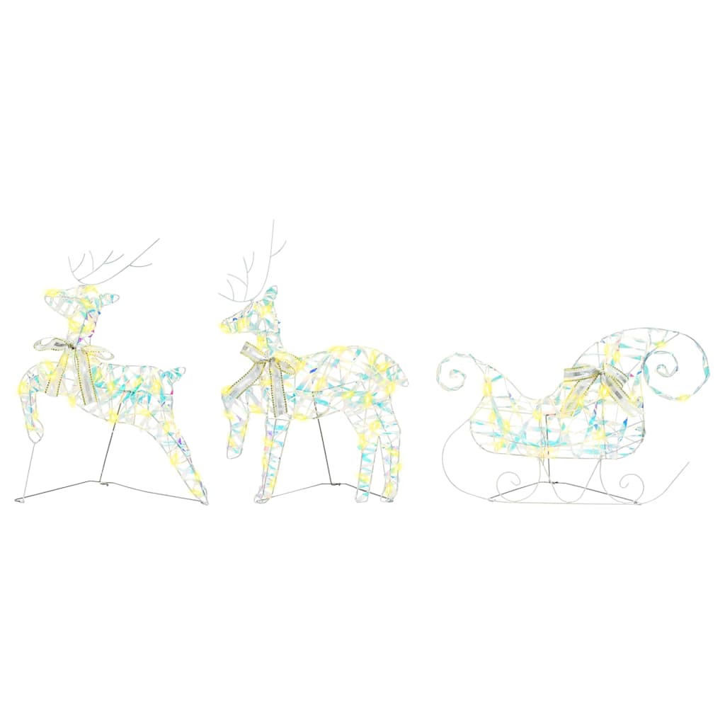 Led Rendieren Met 60 Led 3 Pcs Warmwit