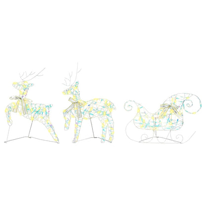 Led Rendieren Met 60 Led 3 Pcs Warmwit