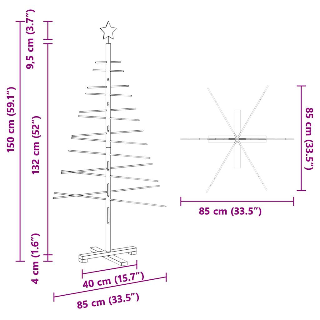 Houten Kerstboom Met Standaard Bamboe