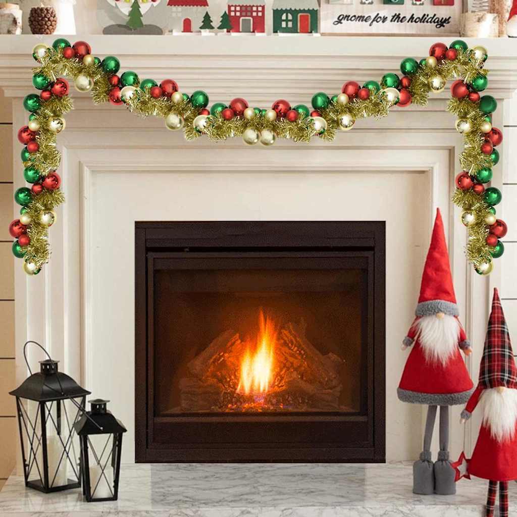 Kerstbal Guirlande 186 Cm Polystyreen