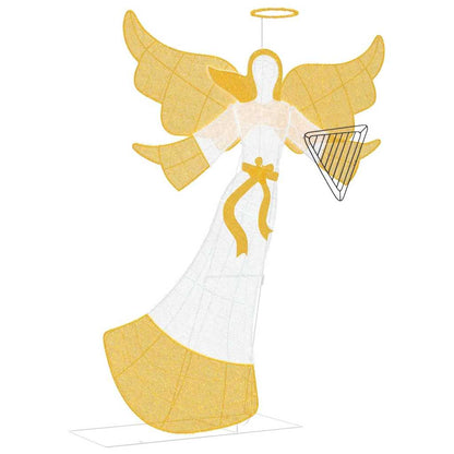 Verlichte Hoek Warmwit 116 X 29 X 158.5 Cm Polyester