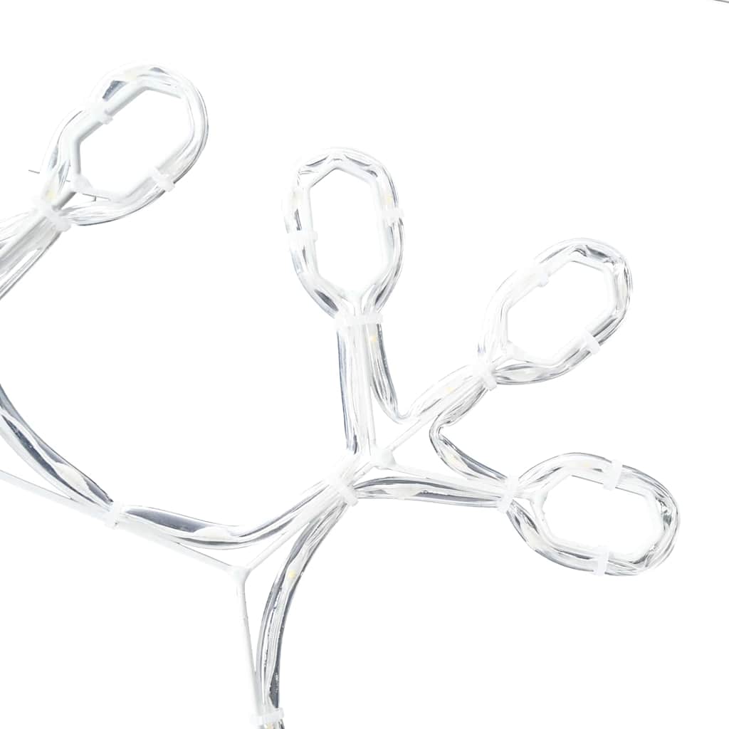 Kerstsneeuwvlok Met 252 Led Warmwit 45 X 38 Cm Pvc