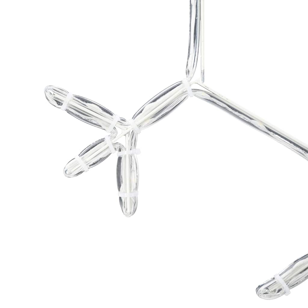 Kerstsneeuwvlok Met 252 Led Warmwit 45 X 38 Cm Pvc