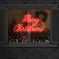 Kerstbord Met 216 Led Rood 99 X 55 X 13 Cm Ijzer